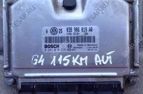 VW BORA GOLF БЛОК УПРАВЛЕНИЯ ДВИГАТЕЛЕМ 1.9 TDI 038906019AR