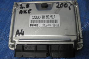 VW-C AUDI A4 B6 БЛОК УПРАВЛЕНИЯ ДВИГАТЕЛЕМ AKE 8E0907401D