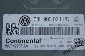 VW CADDY 1.6 03L906023PC 5WP42937AA SIMOS PCR2.1