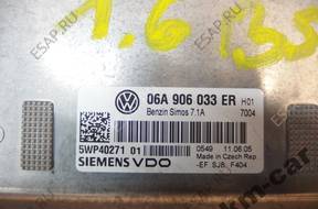 VW CADDY 1.6 БЛОК УПРАВЛЕНИЯ ДВИГАТЕЛЕМ 06A906033 ER