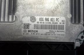 VW CADDY БЛОК УПРАВЛЕНИЯ ДВИГАТЕЛЕМ 03G906021PC 0281014072