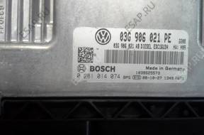 VW CADDY БЛОК УПРАВЛЕНИЯ ДВИГАТЕЛЕМ 03G906021PE 0281014074