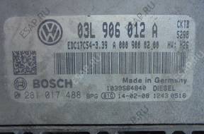 VW CRAFTER БЛОК УПРАВЛЕНИЯ ДВИГАТЕЛЕМ 2.0 TDI 03L906012A