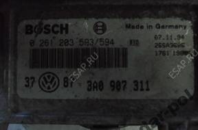 VW Golf 3 1.8 БЛОК УПРАВЛЕНИЯ bosch КОМПЛЕКТ 3A0907311