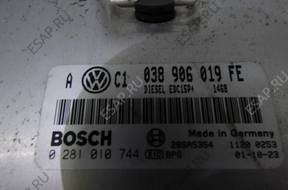 VW GOLF IV 1,9 TDI БЛОК УПРАВЛЕНИЯ 0281010744 038906019FE