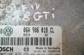VW GOLF IV 1.8 GTI БЛОК УПРАВЛЕНИЯ ДВИГАТЕЛЕМ 06A906018CL