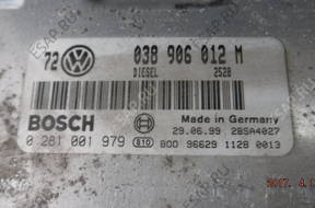 VW GOLF IV 1.9 TDI  БЛОК УПРАВЛЕНИЯ КОМПЛЕКТ 038906012M