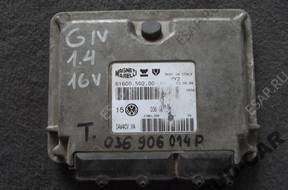VW GOLF IV БЛОК УПРАВЛЕНИЯ ДВИГАТЕЛЕМ 1.4 16V 036906014P