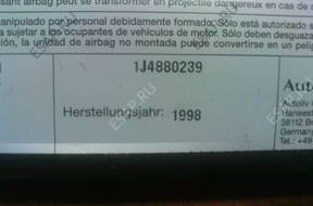 VW GOLF IV BORA PODUSZKA СИДЕНЬЯ LEWEGO 1J4880239