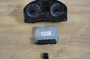 VW GOLF V 1.6 БЛОК УПРАВЛЕНИЯ ПАНЕЛЬ ПРИБОРОВ КОМПЛЕКТ ЗАЖИГАНИЯ 1K0