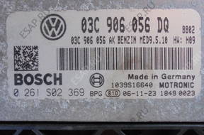 VW GOLF V 1.6 FSI БЛОК УПРАВЛЕНИЯ 03C906056DQ 0261S02369