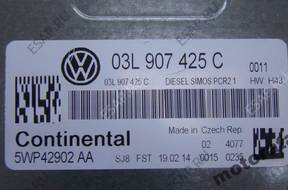 VW GOLF VI 1.6  03L907425C 5WP42902AA SIMOS PCR2.1