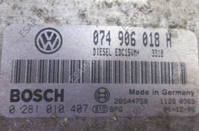 VW LT 2,5 TDI БЛОК УПРАВЛЕНИЯ 0281010407 074906018H