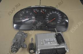 VW PASSAT B5 1.8T 150 БЛОК УПРАВЛЕНИЯ КОМПЛЕКТ 8D0907558E