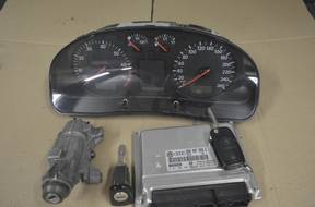 VW PASSAT B5 1.8T 150 БЛОК УПРАВЛЕНИЯ КОМПЛЕКТ 8D0907558E
