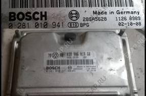 VW PASSAT B5 1.9 БЛОК УПРАВЛЕНИЯ 038906019GQ 0281010941