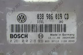 VW PASSAT B5 1.9 TDI БЛОК УПРАВЛЕНИЯ ДВИГАТЕЛЕМ 038906019CD