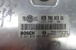 VW Passat B5 1.9 TDI БЛОК УПРАВЛЕНИЯ ДВИГАТЕЛЕМ 038906019GK