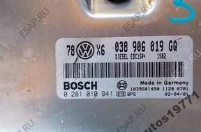 VW PASSAT B5 1.9 TDI БЛОК УПРАВЛЕНИЯ ДВИГАТЕЛЕМ