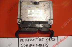 VW PASSAT B5 1.9TDI  БЛОК УПРАВЛЕНИЯ 038906018FQ