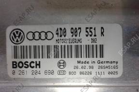 VW Passat B5 2,8 V6 БЛОК УПРАВЛЕНИЯ ДВИГАТЕЛЕМ 4D0907551 год,