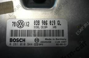 VW PASSAT B5 БЛОК УПРАВЛЕНИЯ ДВИГАТЕЛЕМ 038906019GL