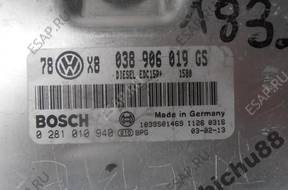 VW PASSAT B5 FL БЛОК УПРАВЛЕНИЯ 038906019GS