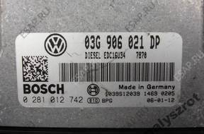 VW PASSAT B6 1.9 TDI БЛОК УПРАВЛЕНИЯ 03G906021DP