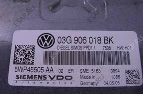 VW PASSAT B6 2.0 TDI БЛОК УПРАВЛЕНИЯ 03G906018BK