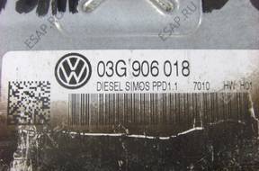 VW PASSAT B6 2.0 TDI БЛОК УПРАВЛЕНИЯ ДВИГАТЕЛЕМ 03G906018