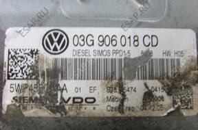 VW PASSAT B6 2.0 TDI БЛОК УПРАВЛЕНИЯ ДВИГАТЕЛЕМ 03G906018CD