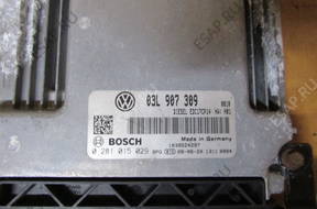 VW PASSAT B6 2.0 TDI CR БЛОК УПРАВЛЕНИЯ ДВИГАТЕЛЕМ 03L907309