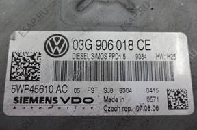 VW PASSAT B6 2.0 TDI КОМПЛЕКТ ЗАЖИГАНИЯ 03G906018CE