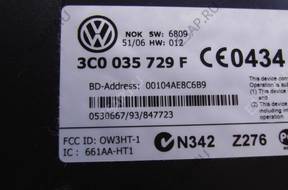 VW PASSAT B6 2009 год. МОДУЛЬ BLUETOOTH 3C0035729F NOKIA