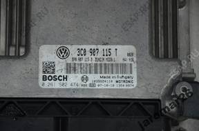 VW PASSAT B6 БЛОК УПРАВЛЕНИЯ ДВИГАТЕЛЕМ 2.0FSI 3C0907115T
