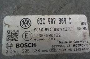 VW Passat B7 1.4 TSI БЛОК УПРАВЛЕНИЯ ДВИГАТЕЛЕМ 03C907309D