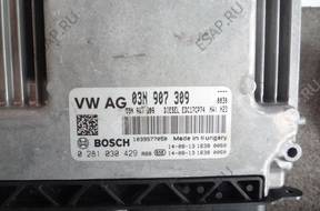 VW PASSAT B8 БЛОК УПРАВЛЕНИЯ ДВИГАТЕЛЕМ 03N907309
