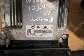 VW PASSAT CC B6 КОМПЛЕКТ БЛОК УПРАВЛЕНИЯ ДВИГАТЕЛЕМ 2.0TDI