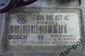 VW Polo 1.4 БЛОК УПРАВЛЕНИЯ bosch КОМПЛЕКТ 020906027AC