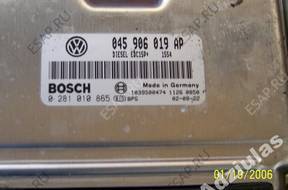 VW POLO 1.4 TDI БЛОК УПРАВЛЕНИЯ 0281010865 045906019AP