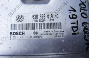 VW POLO 1.9 TDI БЛОК УПРАВЛЕНИЯ ДВИГАТЕЛЕМ 038906019NC