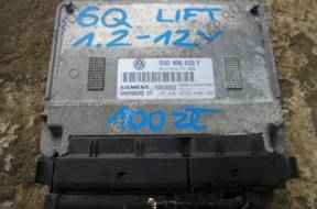 VW polo 2006 год 6Q 1.2 БЛОК УПРАВЛЕНИЯ ДВИГАТЕЛЕМ 03D 906 033 F