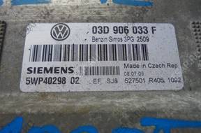 VW polo 2006 год 6Q 1.2 БЛОК УПРАВЛЕНИЯ ДВИГАТЕЛЕМ 03D 906 033 F