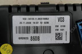 VW POLO 6 год,0 2009-2011 год ПАНЕЛЬ ПРИБОРОВ БЛОК УПРАВЛЕНИЯ ЗАМОК ЗАЖИГАНИЯ