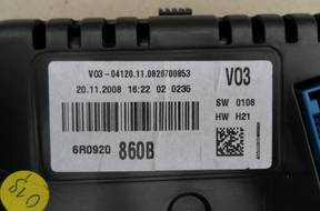 VW POLO 6 год,0 2009-2011 год ПАНЕЛЬ ПРИБОРОВ БЛОК УПРАВЛЕНИЯ ЗАМОК ЗАЖИГАНИЯ
