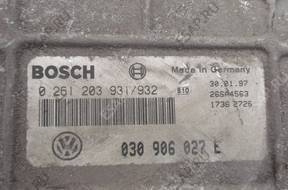 vw polo 6N БЛОК УПРАВЛЕНИЯ 0261203931/932 030906027E