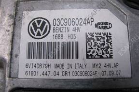 VW POLO 6Q 2005 2009 БЛОК УПРАВЛЕНИЯ ДВИГАТЕЛЕМ 03C906024AP