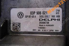 VW POLO БЛОК УПРАВЛЕНИЯ ДВИГАТЕЛЕМ 1.2 TDi  03P906021A CFWA
