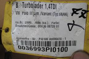 VW POLO LUPO AROSA 1.4 TDI ТУРБИНА