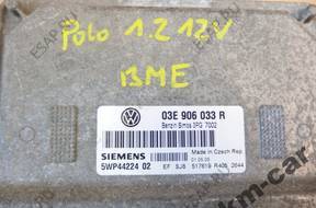 VW SEAT 1.2 BME БЛОК УПРАВЛЕНИЯ ДВИГАТЕЛЕМ 03E906033 год,